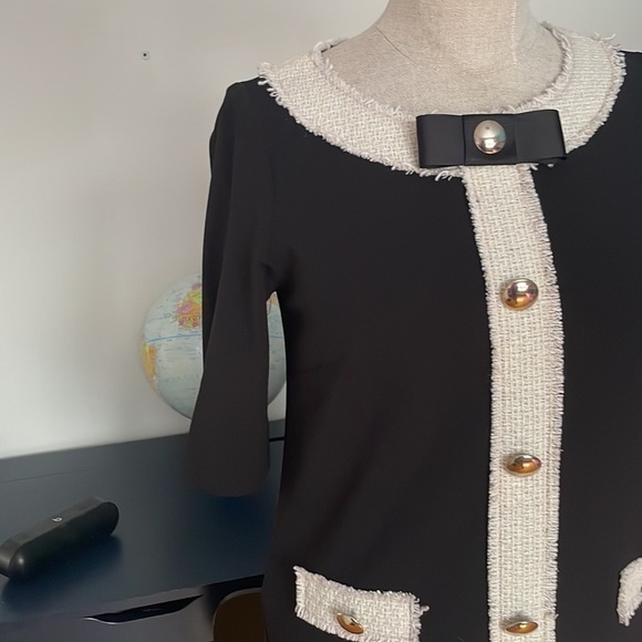 Rinascimento Black and White Mini Dress - Picture 3 of 11